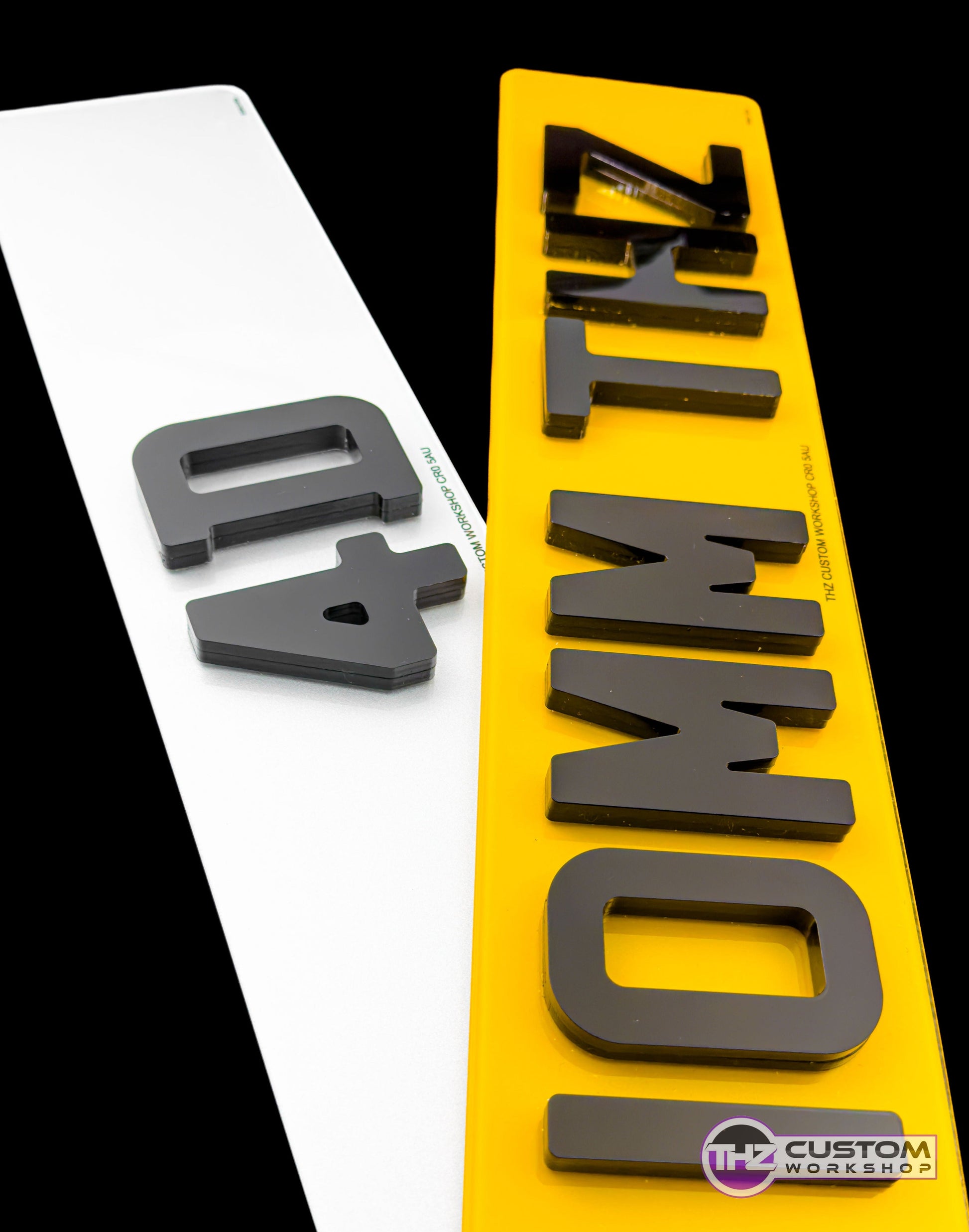 High-Quality 4D Number Plates